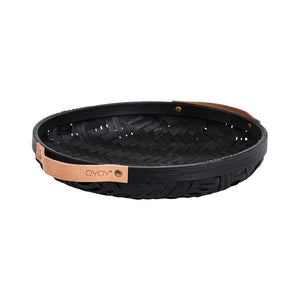 Round Sporta Bread Basket in Black