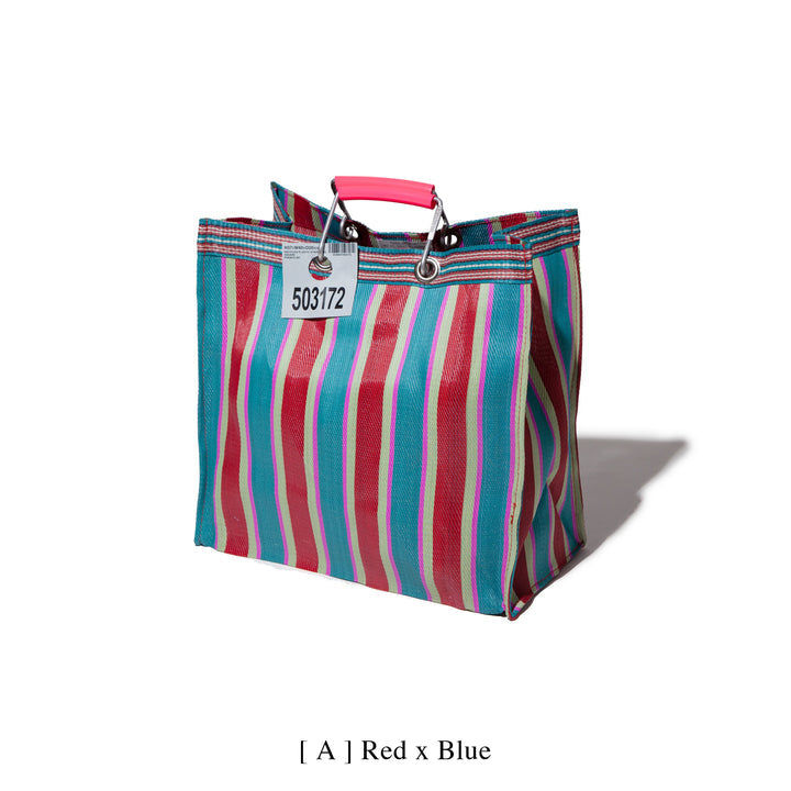 recycled plastic stripe bag square by puebco 503271 2