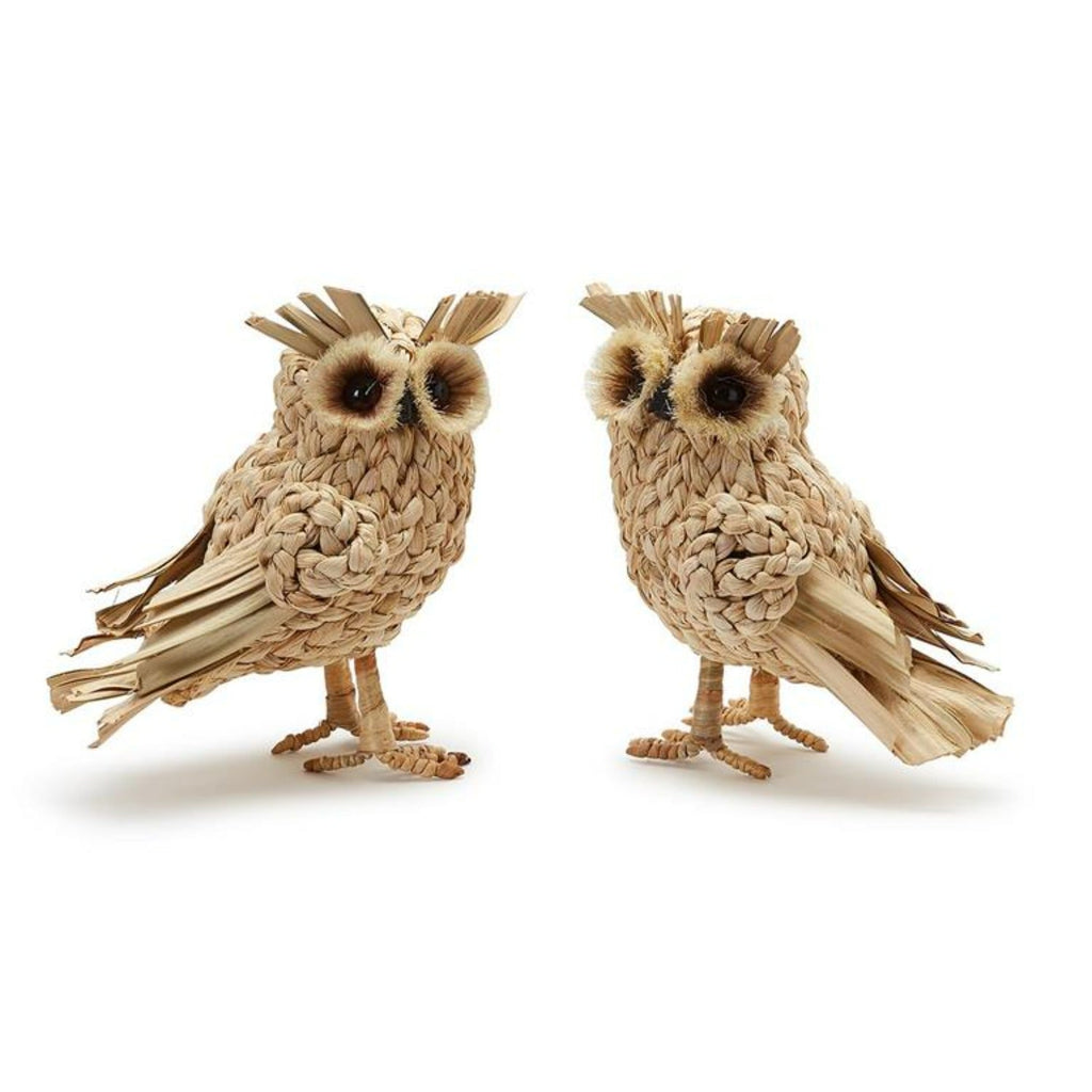 Hand-Crafted Owls - Set of 2