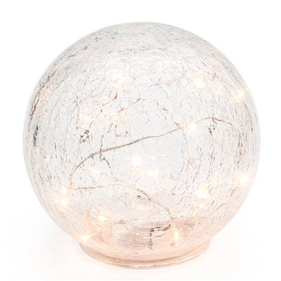 led sphere 8 crackle glass decor light design by torre tagus 2