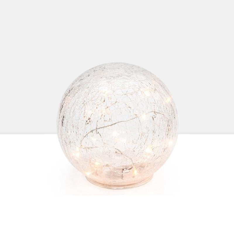 led sphere 8 crackle glass decor light design by torre tagus 1