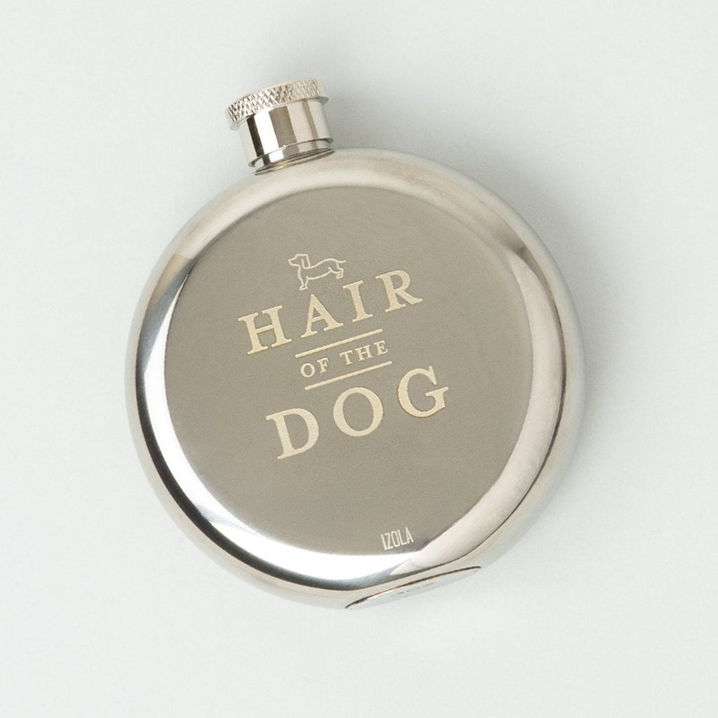 stainless steal hip flask hair of the dog 1