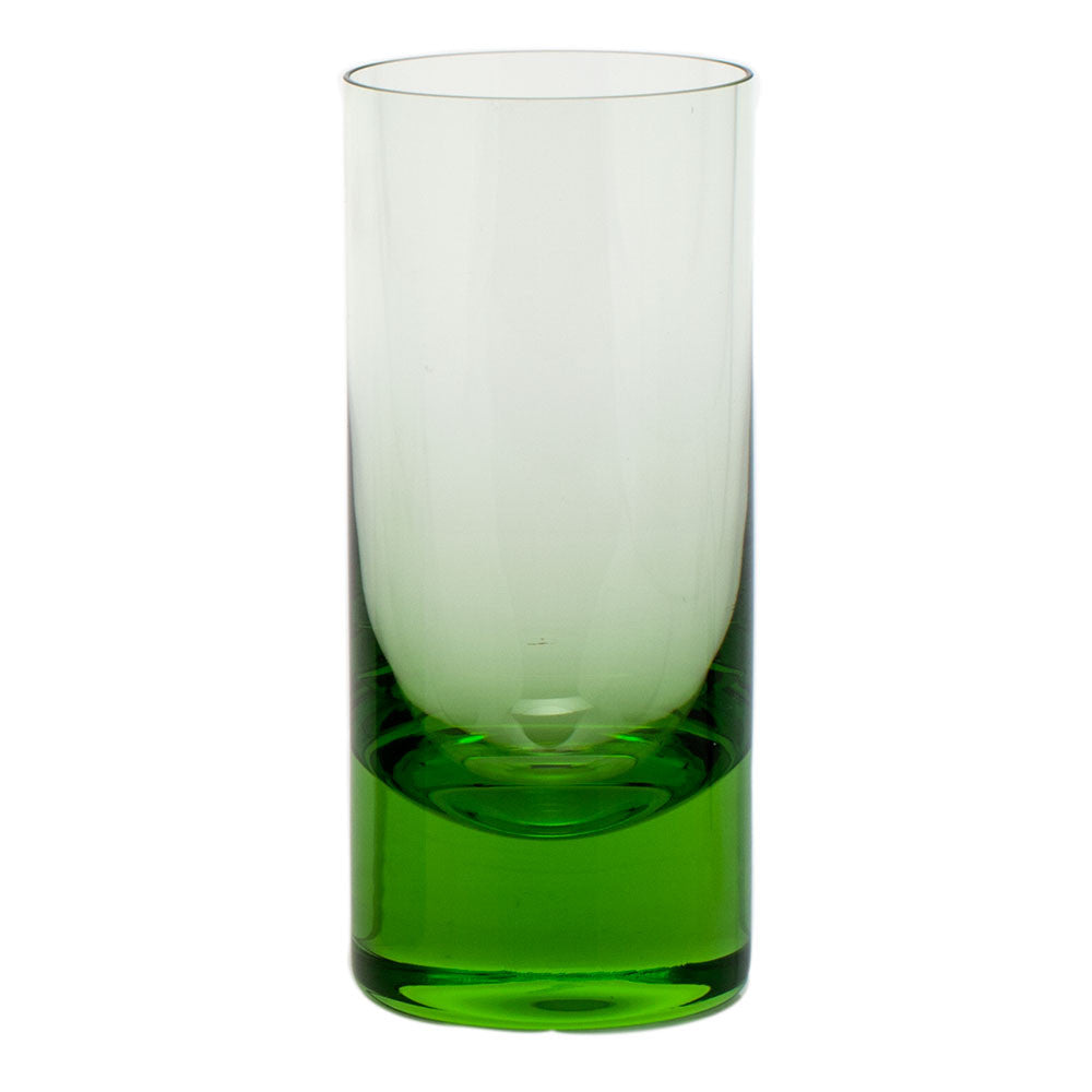 whisky hiball glass in various colors design by moser 6