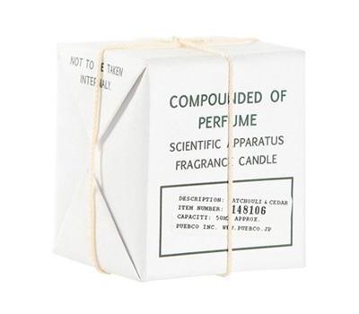 scientific candle patchouli cedar design by puebco 2
