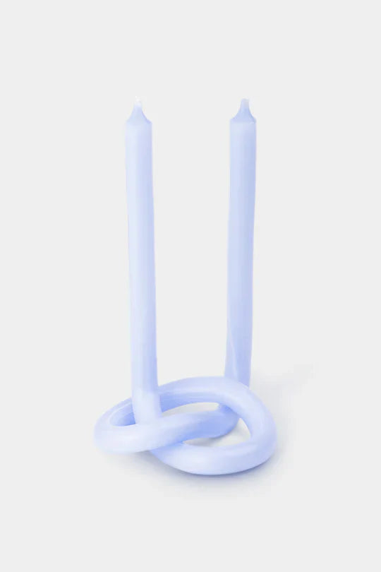 knot candles in various colors 3
