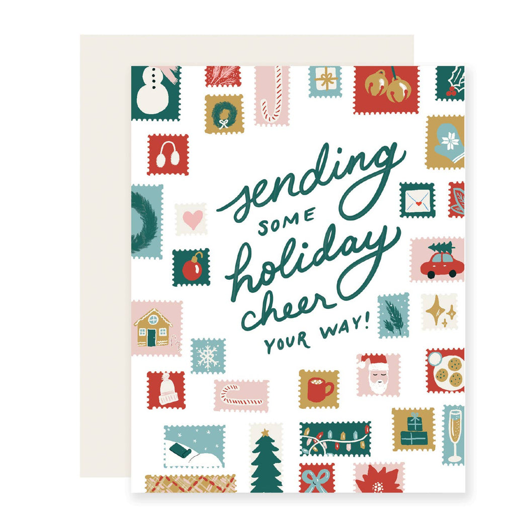 Sending Some Holiday Cheer Your Way! (Blank Inside) Card