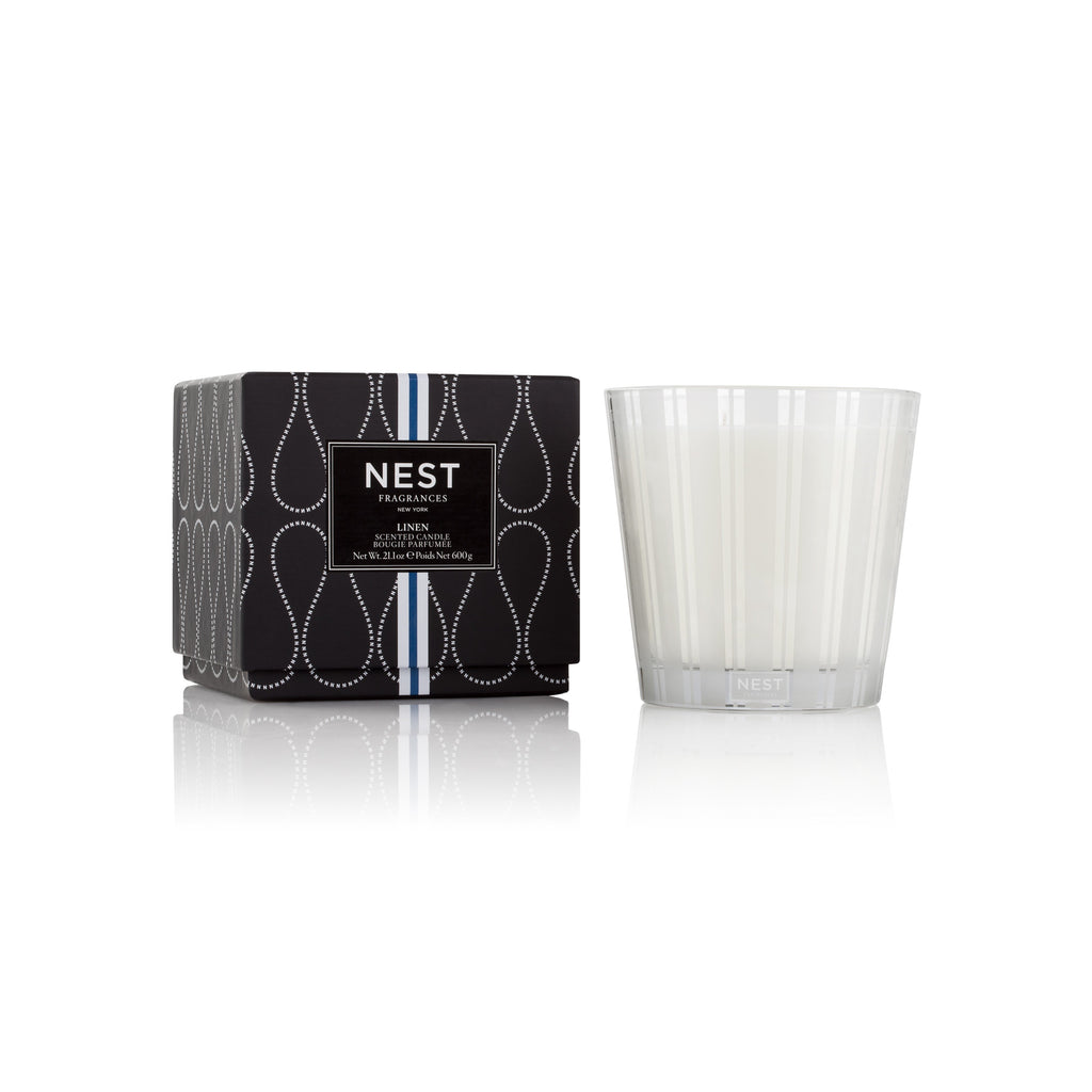 Linen 3-Wick Candle design by Nest Fragrances