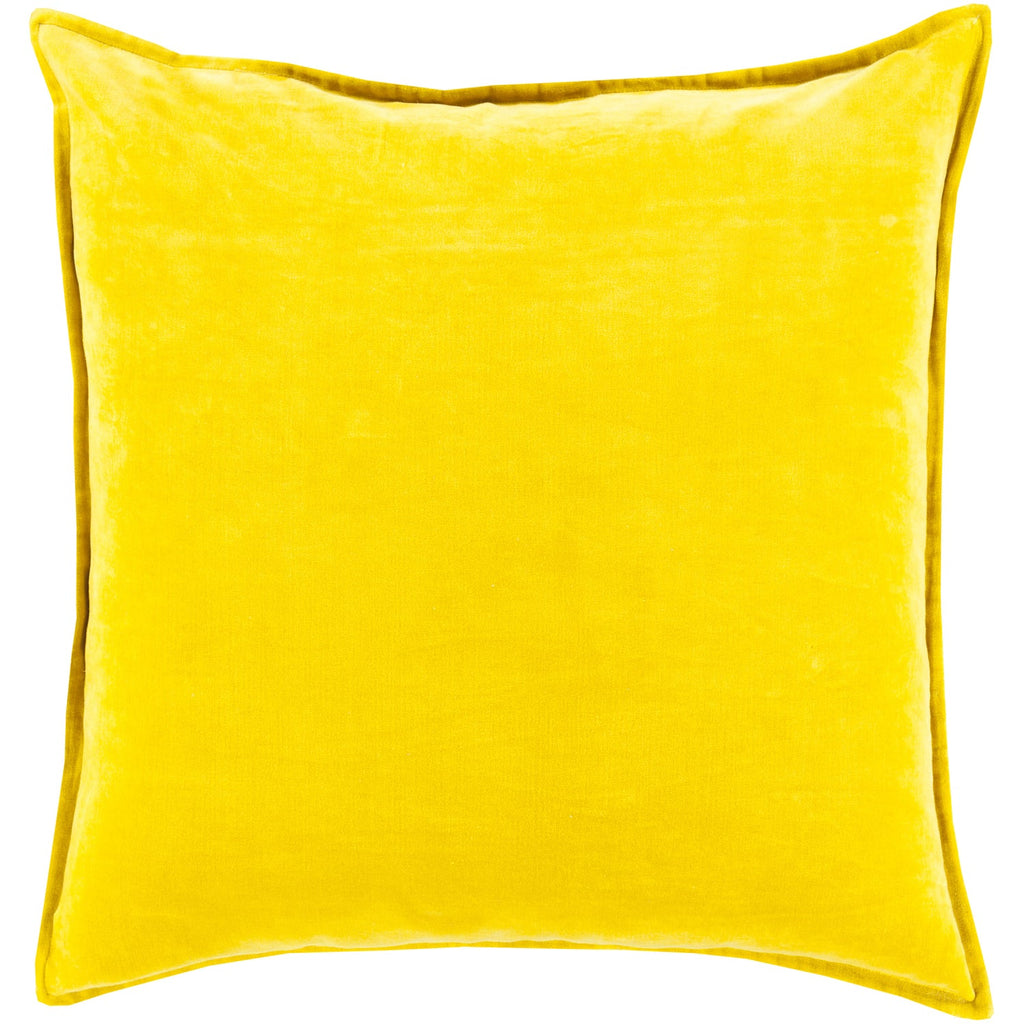cotton velvet velvet pillow in mustard by surya 2