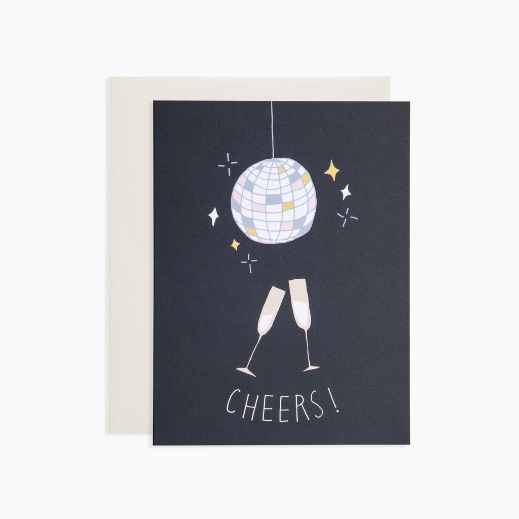 Disco Ball Cheers Card by Poketo