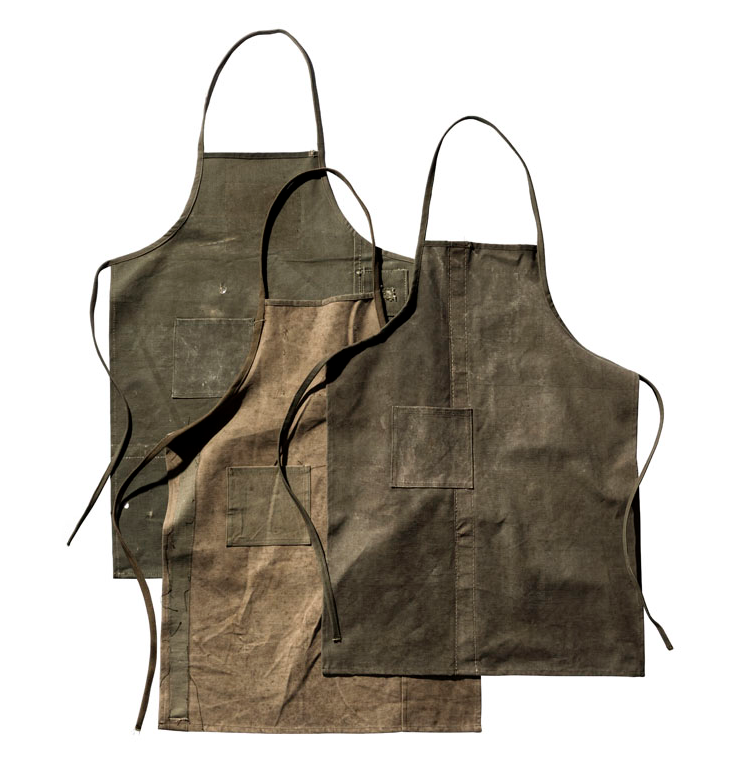 vintage tent fabric apron design by puebco 4
