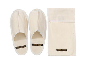 Waxed Canvas Portable Slipper - Large - Off White