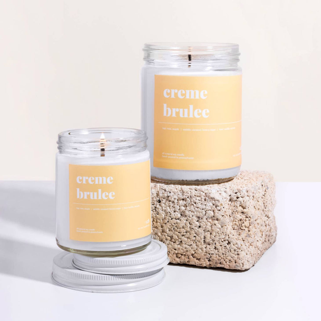 creme brulee single wick candle 