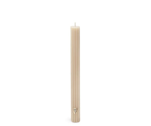 Ambre Scented Ribbed Taper Candle
