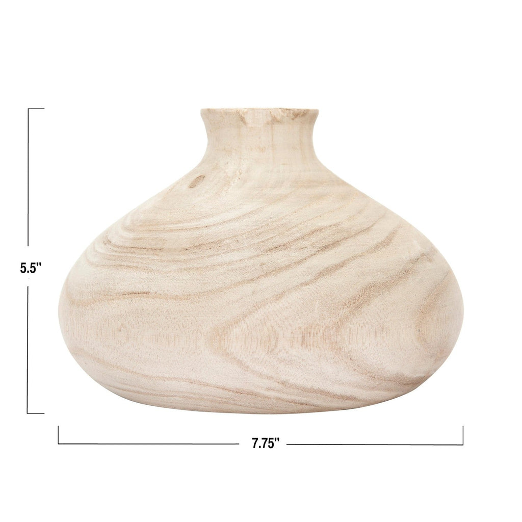 paulownia wood vase 2
