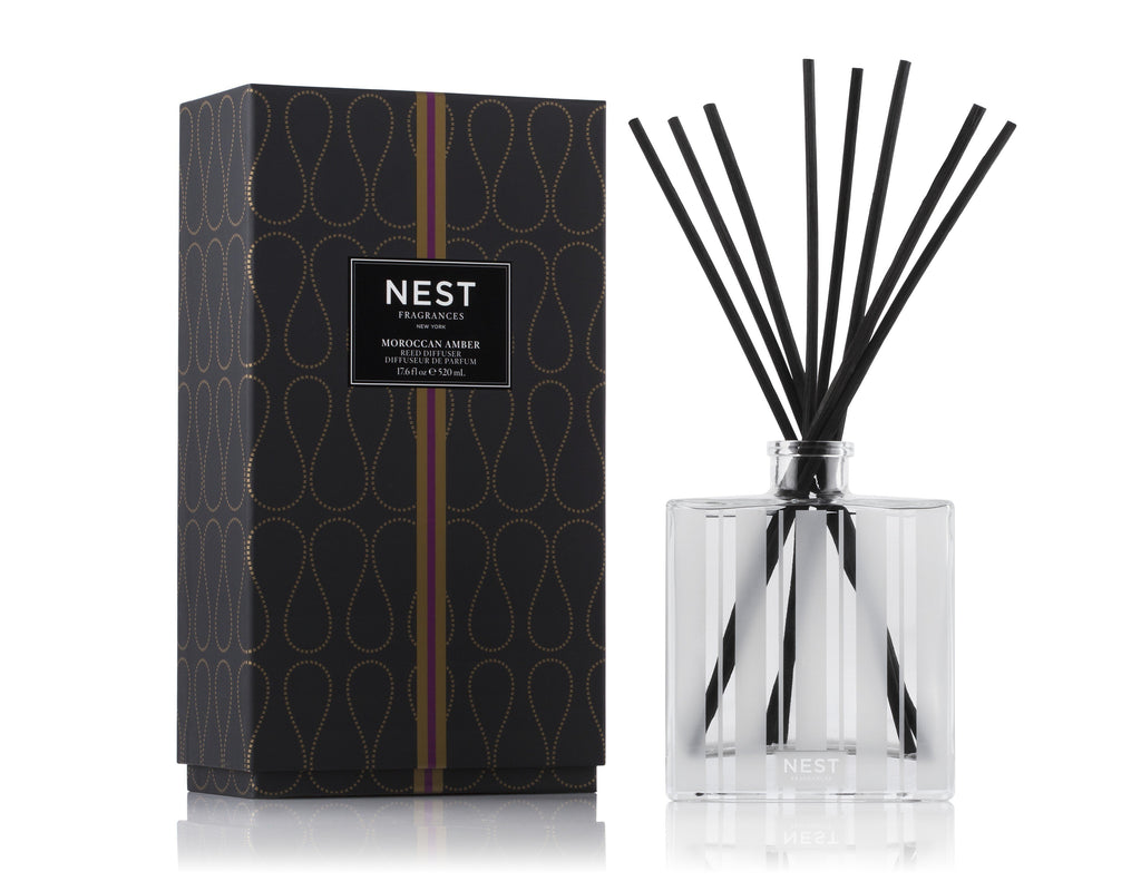 Moroccan Amber Luxury Reed Diffuser design by Nest Fragrances